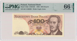 100 złotych 1982 - KC Reference: Miłczak 159
Grade: PMG 66 EPQ