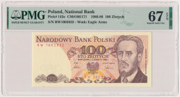 100 złotych 1986 - RW Reference: Miłczak 166
Grade: PMG 67 EPQ