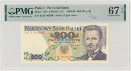 200 złotych 1988 - EN Reference: Miłczak 172
Grade: PMG 67 EPQ