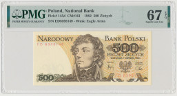 500 złotych 1982 - ED Reference: Miłczak 161
Grade: PMG 67 EPQ
