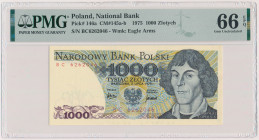 1.000 złotych 1975 - BC Reference: Miłczak 145b
Grade: PMG 66 EPQ