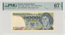 1.000 złotych 1979 - CF Reference: Miłczak 154
Grade: PMG 67 EPQ