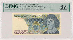 1.000 złotych 1982 - DK Reference: Miłczak 162
Grade: PMG 67 EPQ