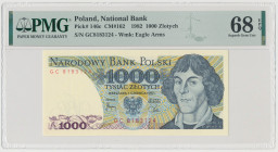 1.000 złotych 1982 - GC Reference: Miłczak 162
Grade: PMG 68 EPQ