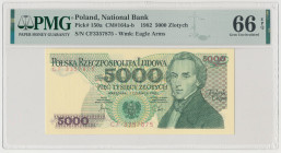 5.000 złotych 1982 - CF Reference: Miłczak 164b
Grade: PMG 66 EPQ