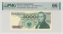 5.000 złotych 1982 - DH Reference: Miłczak 164b
Grade: PMG 66 EPQ