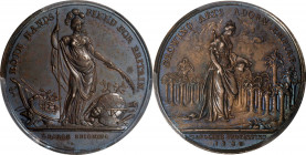 1736 Jernegan's Cistern Medal. By John Tanner. Betts-169, Eimer-537, MI III:72. Silver. MS-62 (PCGS).
38.7 mm. A richly toned and handsome piece awas...