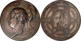 "1747" French Fleet Defeated Off Cape Finisterre / Lord Anson's Voyage Around the World Medal. By Pingo. Betts-382, Eimer-616. Silver. AU-58+ (PCGS)....