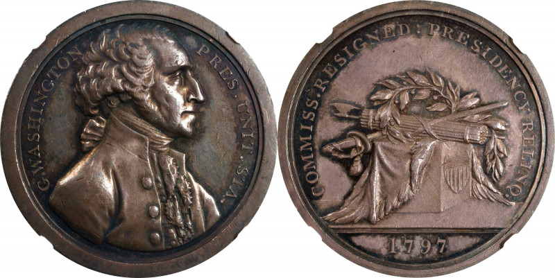 "1797" (ca. 1859) Sansom Medal. First Reissue. Musante GW-59, Baker-72, Julian P...