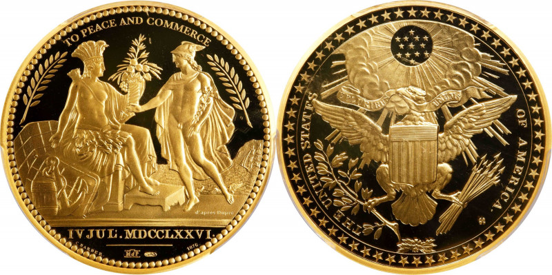 Two-Piece Set of "1776" (2013) United States Diplomatic Medals. Modern Paris Min...