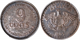 Georgia--Atlanta. 1895 Atlanta. Silver. Plain Edge. AU-53 (PCGS).
22 mm. Originally and attractively toned in a mix of steel and dove-gray, this is a...