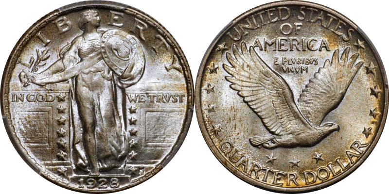 1928 Standing Liberty Quarter. MS-67 FH (PCGS).
A simply beautiful example that...