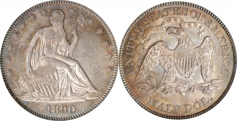 1890 Liberty Seated Half Dollar. WB-101. MS-62 (PCGS). CAC. OGH.
A sharply stru...