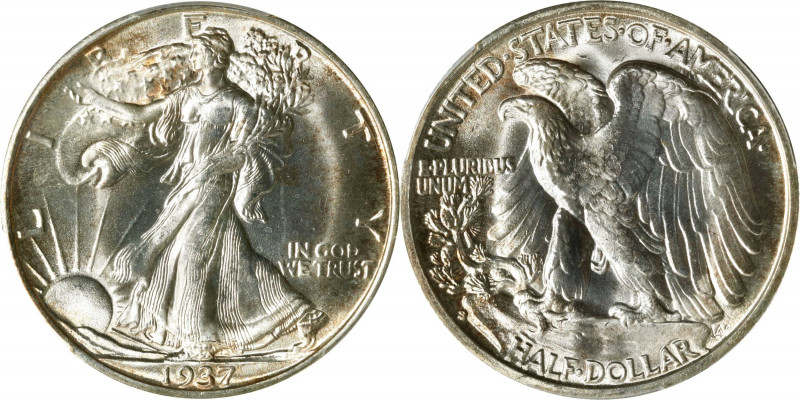 1937-S Walking Liberty Half Dollar. MS-67 (PCGS). CAC.
Lovely satin-white surfa...