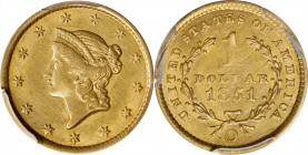 1851-O Gold Dollar. Winter-1. AU Details--Cleaned (PCGS).
PCGS# 7516. NGC ID: 25BN.
From the Robert Forstrom Collection.