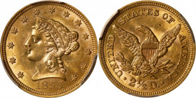 1855 Liberty Head Quarter Eagle. Unc Details--Scratch (PCGS).
PCGS# 7774. NGC ID: 25J4.