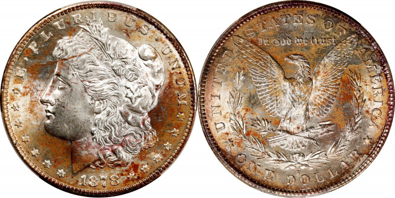 1878-S Morgan Silver Dollar. MS-64 (PCGS).
PCGS# 7082. NGC ID: 253R.