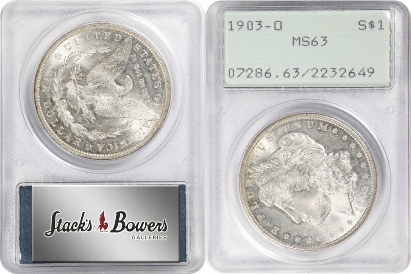 1903-O Morgan Silver Dollar. MS-63 (PCGS). OGH--First Generation.
PCGS# 7286. N...