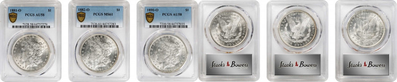 Lot of (3) New Orleans Mint Morgan Silver Dollars. (PCGS).
Included are: 1881-O...