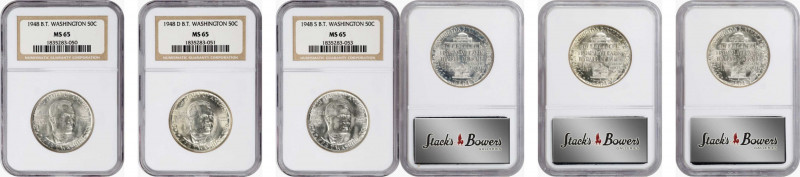 1948 Booker T. Washington Memorial. PDS Set. MS-65 (NGC).
All examples are indi...