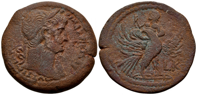 EGYPT. Alexandria. Trajan, 98-117. Drachm (Bronze, 33.7 mm, 16.56 g, 12 h), year...