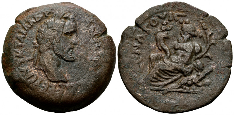 EGYPT. Alexandria. Antoninus Pius, 138-161. Drachm (Bronze, 34.0 mm, 24.48 g, 12...