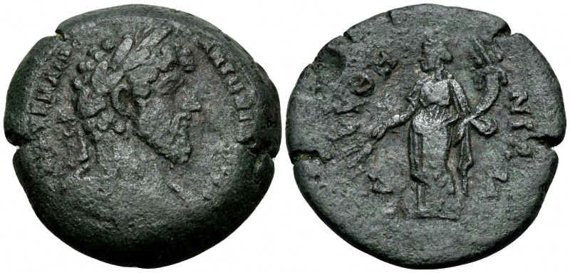 EGYPT. Alexandria. Marcus Aurelius, 161-180. Drachm (Bronze, 33.6 mm, 24.08 g, 1...