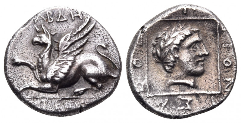 THRACE. Abdera. Circa 336-311 BC. Drachm (Silver, 15 mm, 2.50 g, 8 h), struck un...