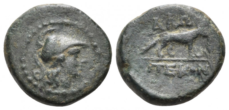 THRACE. Alopekonnesos. Circa 300 BC. (Bronze, 14 mm, 2.46 g, 12 h). Head of Athe...