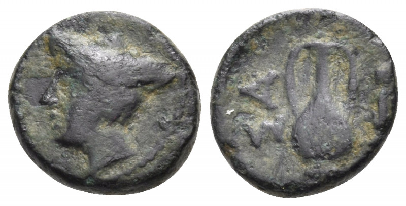 THRACE. Sestos. Late 2nd century BC. Chalkous (Bronze, 11 mm, 1.47 g, 1 h). Head...