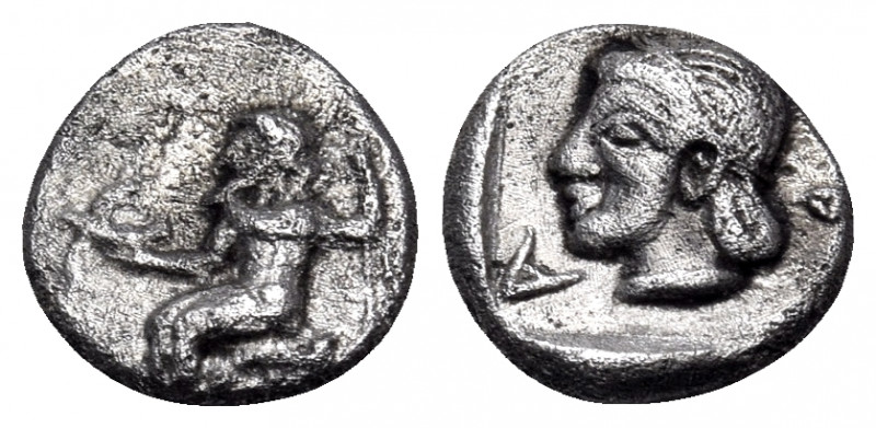 ARKADIA, Arkadian League. Circa 460-450 BC. Obol (Silver, 9 mm, 0.90 g, 9 h), Kl...