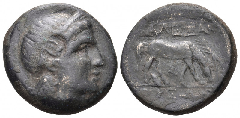 TROAS. Alexandreia. Circa 301 BC. (Bronze, 20.5 mm, 7.69 g, 6 h). Laureate head ...