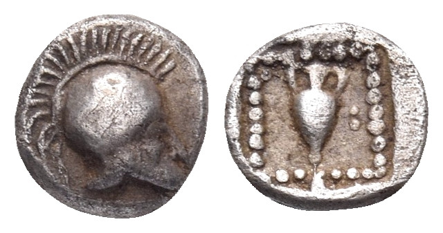 TROAS. Larissa or Neandria(?). 4th century BC. Hemiobol (Silver, 7 mm, 0.29 g, 2...