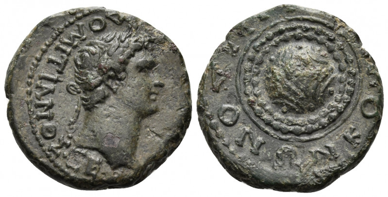 MACEDON. Koinon of Macedon. Domitian, 138-161. (Bronze, 22 mm, 8.31 g). AYTO KAI...