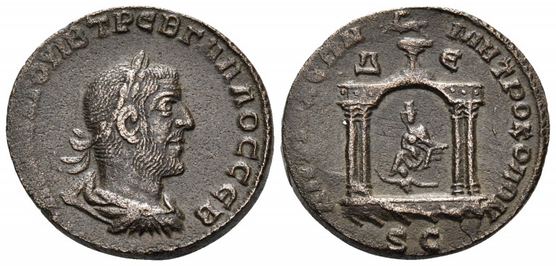 SYRIA, Seleucis and Pieria. Antioch. Trebonianus Gallus, 251-253. 8 Assaria (Bro...