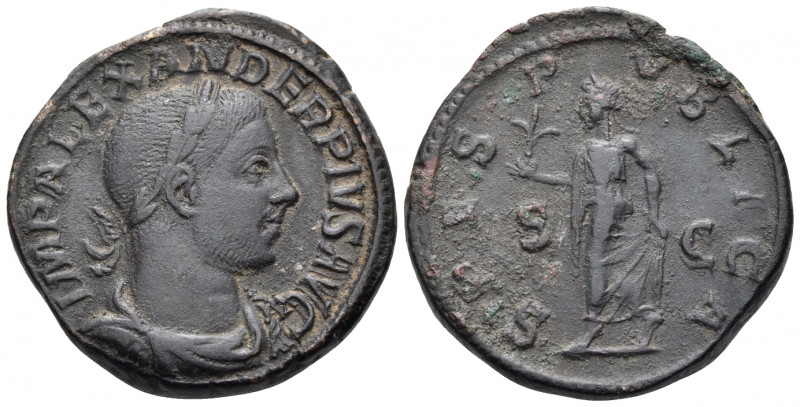 Severus Alexander, 222-235. Sestertius (Orichalcum, 30.5 mm, 21.95 g, 12 h), Rom...