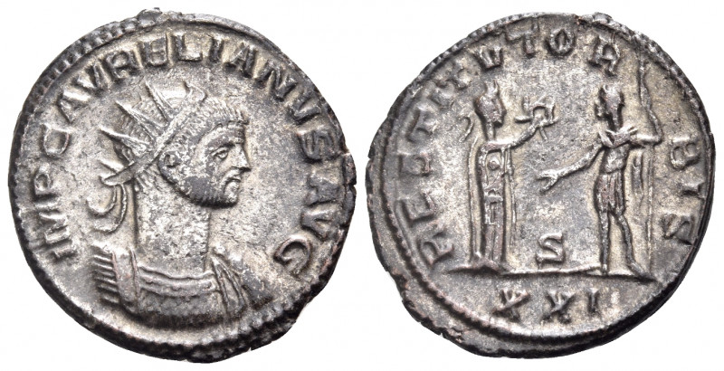 Aurelian, 270-275. Antoninianus (Billon, 23 mm, 4.16 g, 12 h), Antioch, 6th offi...