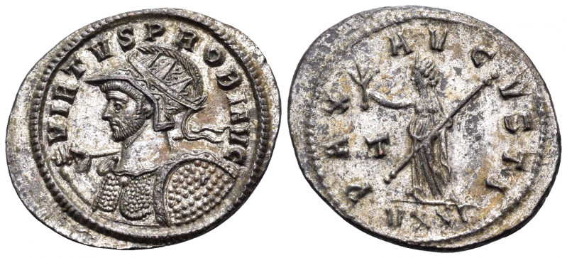 Probus, 276-282. Antoninianus (Billon, 26 mm, 4.22 g, 6 h), Ticinum, 3rd officin...