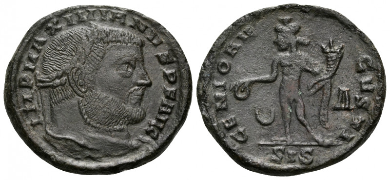 Maximianus, first reign, 286-305. Follis (Bronze, 23 mm, 5.90 g, 6 h), Siscia, 1...