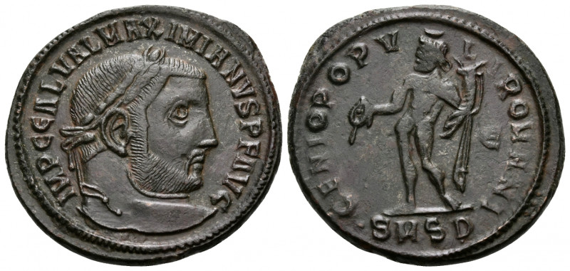 Galerius, 305-311. Follis (Bronze, 28 mm, 9.07 g, 12 h), Serdica, 5th officina (...