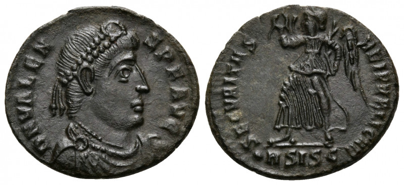 Valens, 364-378. (Bronze, 18 mm, 2.41 g, 1 h), Siscia, 1st officina (A), 364-367...