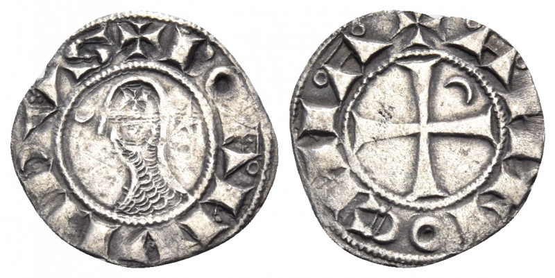 CRUSADERS. Antioch. Bohémond III, 1163-1201. Denier (Billon, 17 mm, 0.79 g, 1 h)...