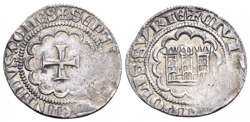 CRUSADERS. County of Tripoli. Bohémond VII, 1275-1287. Half Gros (Silver, 20 mm,...