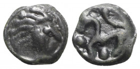 Celtic, Northwest Gaul. Aulerci Eburovices, c. 100-50 BC. Potin (19mm, 3.68g, 3h). VF