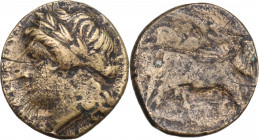 Southern Campania, Neapolis, c. 270-250 BC. Æ (18mm, 3.30g). Fine