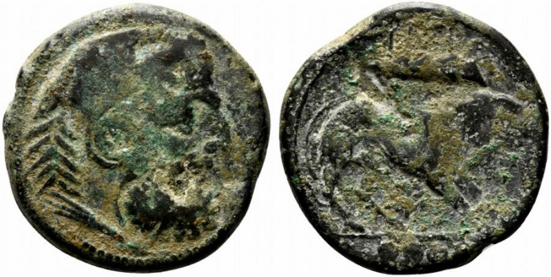 Northern Apulia, Teate, c. 225-200 BC. Æ Quadrunx (24mm, 12.54g, 9h). Fine - Goo...