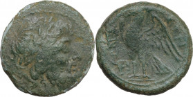Bruttium, The Brettii, c. 211-208 BC. Æ Unit (21.5mm, 6.20g). Fine - Good Fine