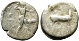 Bruttium, Kaulonia, c. 475-425 BC. AR Stater (19mm, 6.92g, 6h). Fine