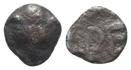 Bruttium, Rhegion, c. 445-435 BC. AR Hexas (4mm, 0.11g, 11h). Rare, Good Fine