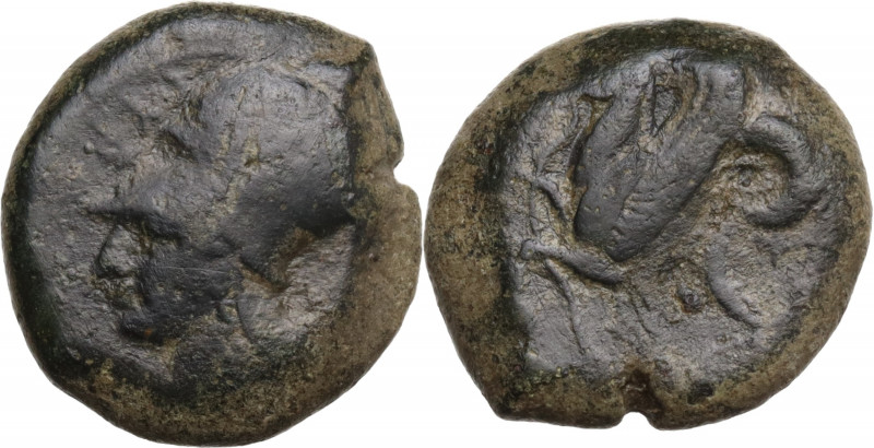 Sicily, Syracuse, 400-390 BC. Æ Hemilitron (19.5mm, 8.00g). Good Fine